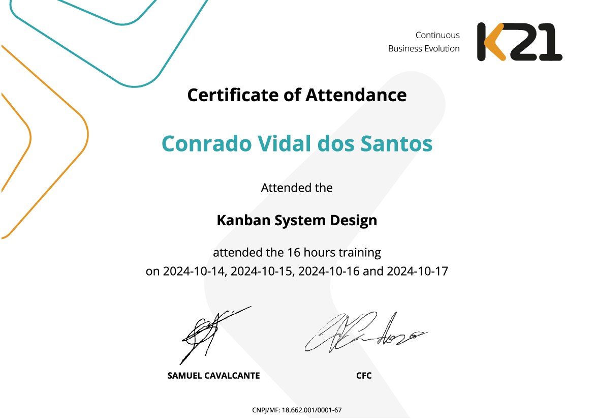 Certificado K21